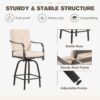Outdoor Swivel Bar Stools Set of 2