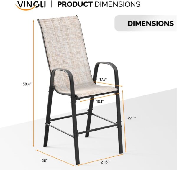 61mGyIgAZL._AC_SL1126_.jpg Set of 2 Stackable Outdoor Bar Stools