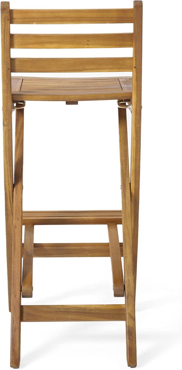 Tundra Outdoor Foldable Wood Barstool Set