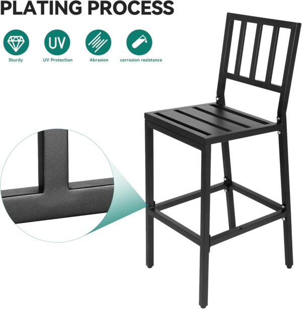 Outdoor Bar Stools Set of 2