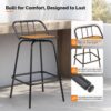 2 PCS Outdoor Swivel Bar Stools