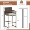 Patio Bar Stools Set of 4