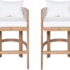Matera Outdoor Counter Height Bar Stools Set of 2