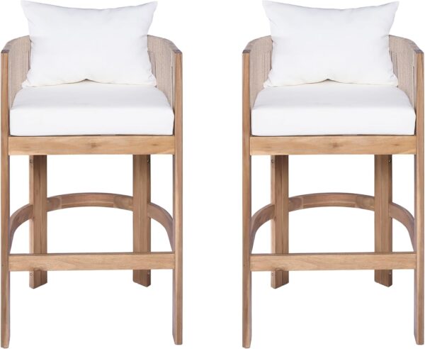 Matera Outdoor Counter Height Bar Stools Set of 2