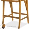 Set of 2 Outdoor Acacia Wood Bar Stools Bar Chairs