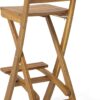 Tundra Outdoor Foldable Wood Barstool Set