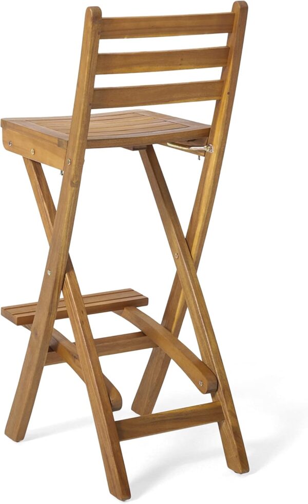 Tundra Outdoor Foldable Wood Barstool Set