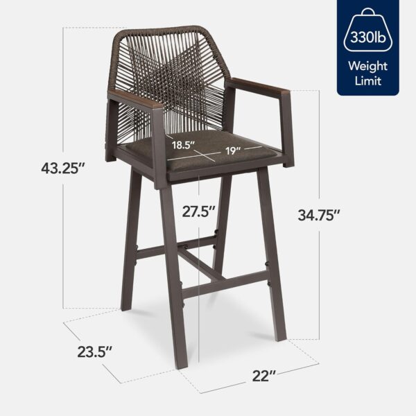 71RauI8CD2L._AC_SL1500_.jpg Outdoor Bar Stools Set of 2