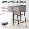 Outdoor Bar Height Stools Set of 4