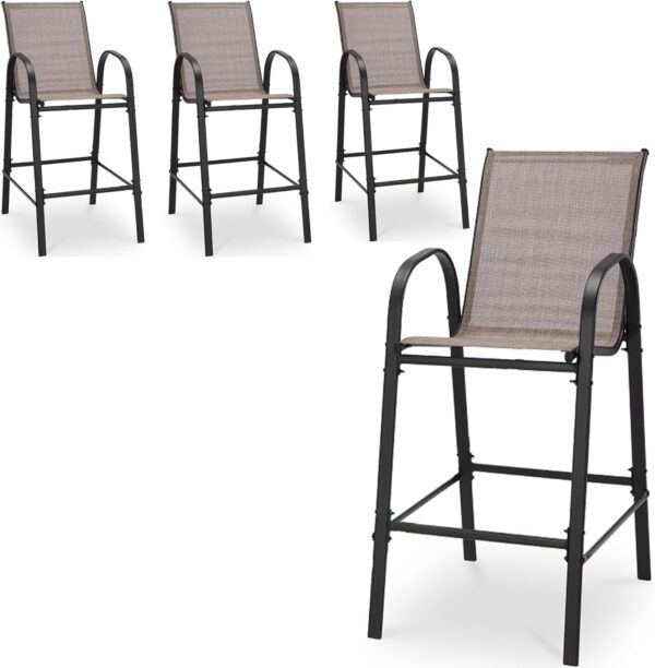 Outdoor Bar Height Stools Set of 4