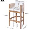 Matera Outdoor Counter Height Bar Stools Set of 2