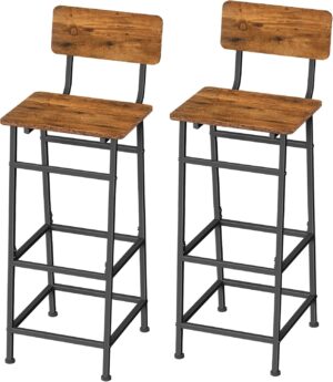 Industrial Bar Stools Set of 2