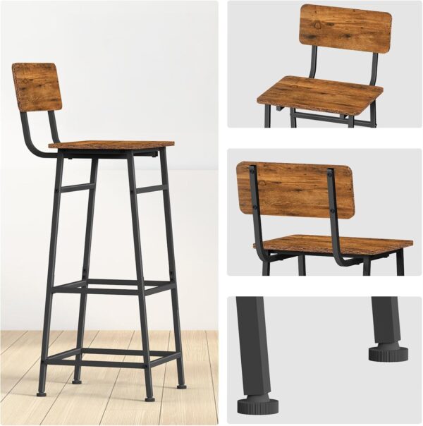 Industrial Bar Stools Set of 2