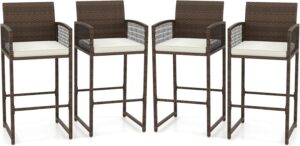 Patio Bar Stools Set of 4