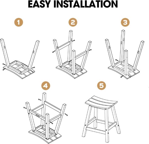 71w3iWuQKYL._AC_SL1500_.jpg 2 Set 29" Outdoor Bar Stools Heavy Duty HDPE Outdoor Stools Weatherproof