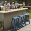 811AprEiFZL._AC_SL1500_.jpg 2 Set 29" Outdoor Bar Stools Heavy Duty HDPE Outdoor Stools Weatherproof