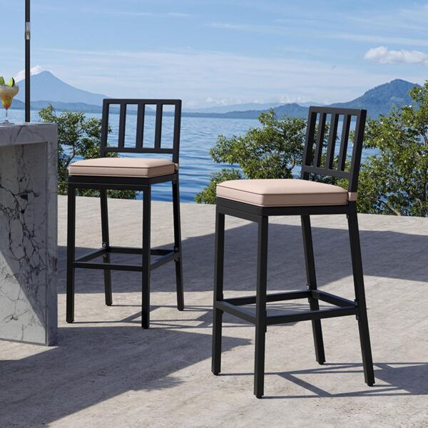 Outdoor Bar Stools Set of 2