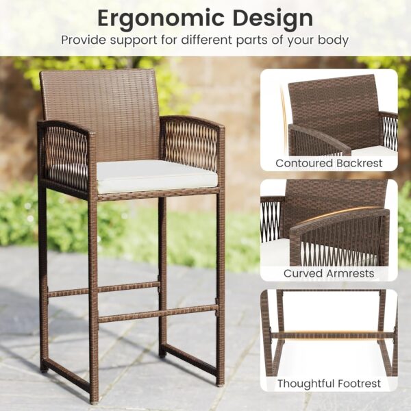 Patio Bar Stools Set of 4