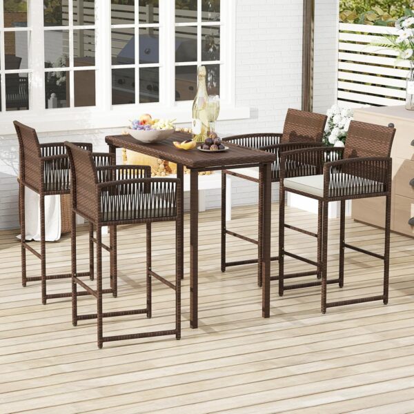 Patio Bar Stools Set of 4