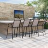 Outdoor Bar Height Stools Set of 4