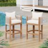 Matera Outdoor Counter Height Bar Stools Set of 2