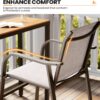 Outdoor Bar Stools Set of 2
