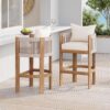Matera Outdoor Counter Height Bar Stools Set of 2